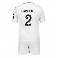 Camisa de time de futebol Real Madrid Daniel Carvajal #2 Replicas 1º Equipamento Infantil 2024-25 Manga Curta (+ Calças curtas)